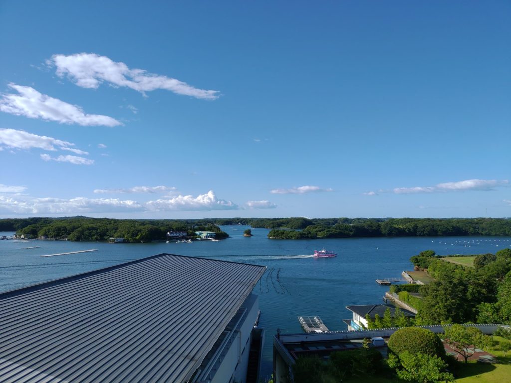 窓からの風景。とてもいい天気。