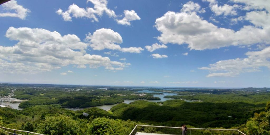 横山展望台からのリアス式海岸