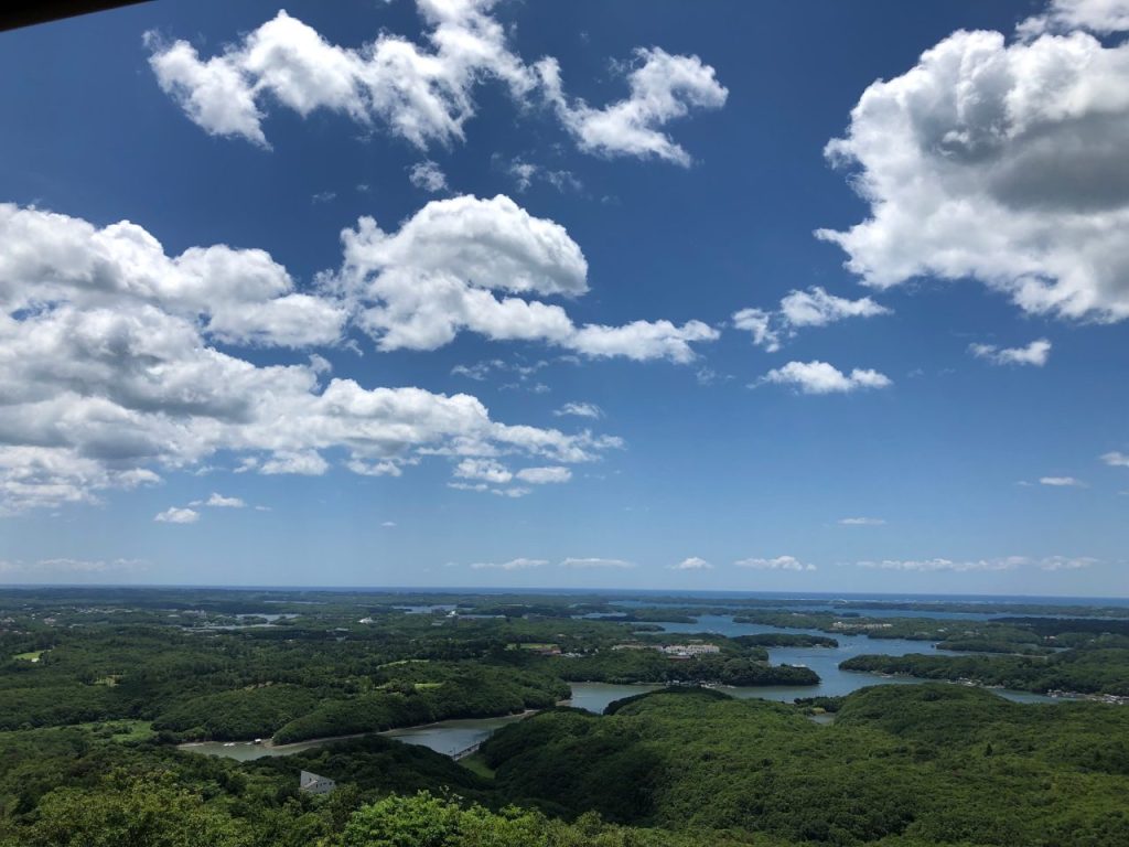 横山展望台からのリアス式海岸